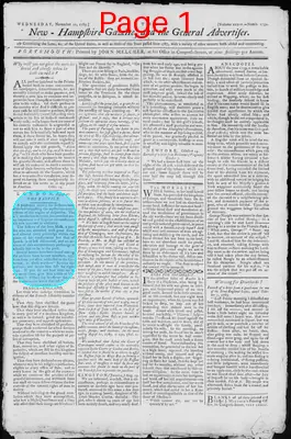 Page thumbnail for The New Hampshire Gazette And General Advertiser