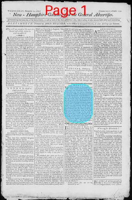 Page thumbnail for The New Hampshire Gazette And General Advertiser