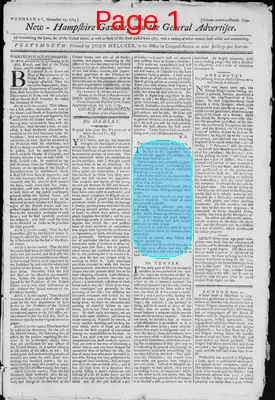 Page thumbnail for The New Hampshire Gazette And General Advertiser