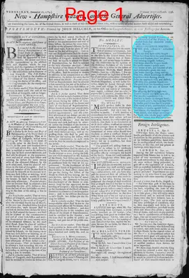Page thumbnail for The New Hampshire Gazette And General Advertiser