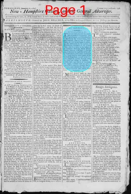 Page thumbnail for The New Hampshire Gazette And General Advertiser