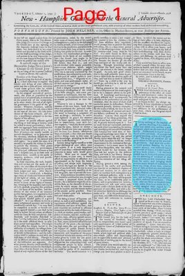 Page thumbnail for The New Hampshire Gazette And General Advertiser