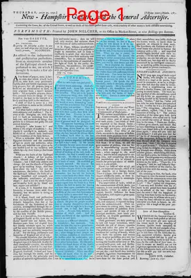 Page thumbnail for The New Hampshire Gazette And General Advertiser