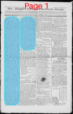Page thumbnail for The New Hampshire Gazette And General Advertiser