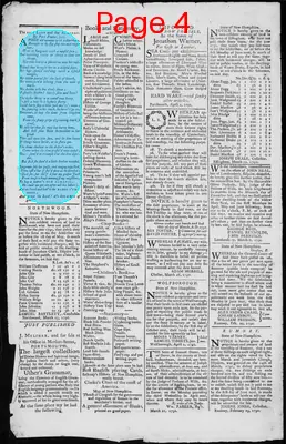 Page thumbnail for The New Hampshire Gazette And General Advertiser