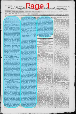Page thumbnail for The New Hampshire Gazette And General Advertiser