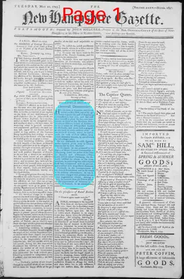 Page thumbnail for The New Hampshire Gazette