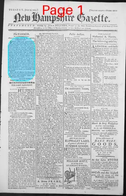 Page thumbnail for The New Hampshire Gazette