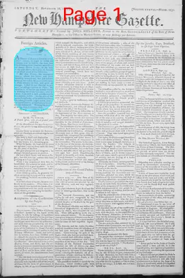 Page thumbnail for The New Hampshire Gazette