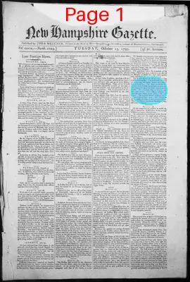 Page thumbnail for The New Hampshire Gazette