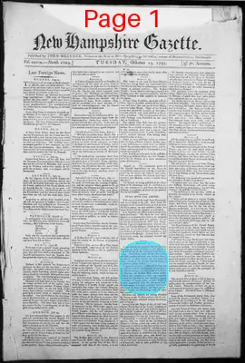Page thumbnail for The New Hampshire Gazette
