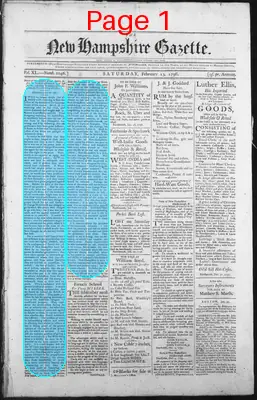 Page thumbnail for The New Hampshire Gazette