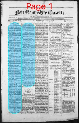Page thumbnail for The New Hampshire Gazette