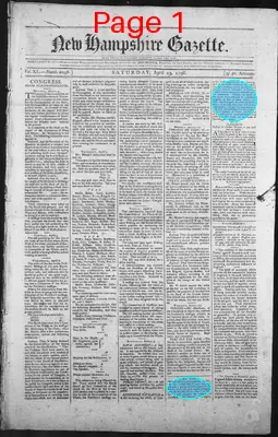 Page thumbnail for The New Hampshire Gazette