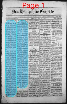 Page thumbnail for The New Hampshire Gazette