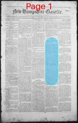 Page thumbnail for The New Hampshire Gazette