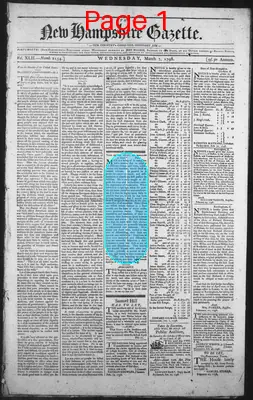 Page thumbnail for The New Hampshire Gazette