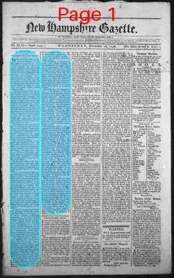 Page thumbnail for The New Hampshire Gazette
