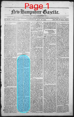Page thumbnail for The New Hampshire Gazette