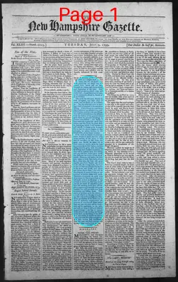 Page thumbnail for The New Hampshire Gazette