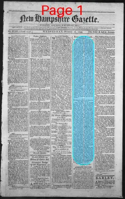 Page thumbnail for The New Hampshire Gazette
