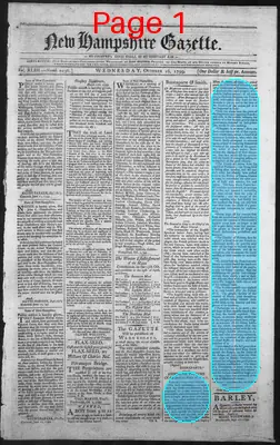 Page thumbnail for The New Hampshire Gazette
