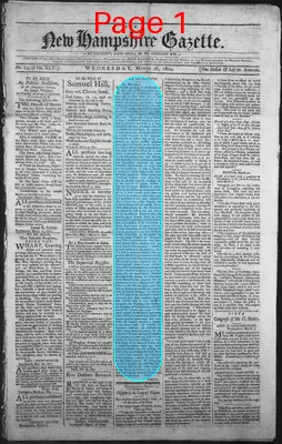 Page thumbnail for The New Hampshire Gazette