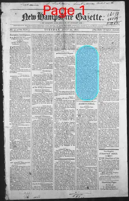 Page thumbnail for The New Hampshire Gazette