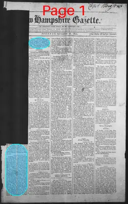 Page thumbnail for The New Hampshire Gazette