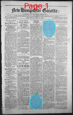 Page thumbnail for The New Hampshire Gazette