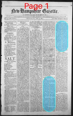 Page thumbnail for The New Hampshire Gazette