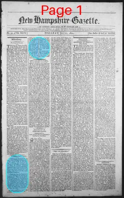 Page thumbnail for The New Hampshire Gazette