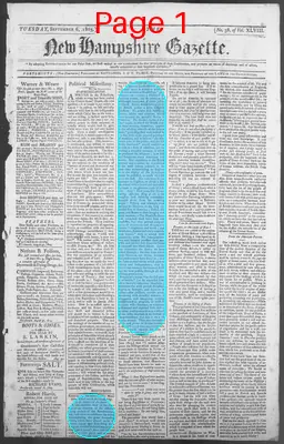 Page thumbnail for The New Hampshire Gazette