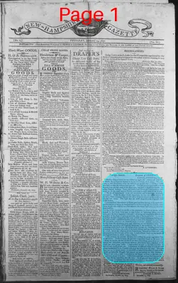 Page thumbnail for The New Hampshire Gazette