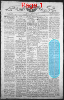 Page thumbnail for The New Hampshire Gazette
