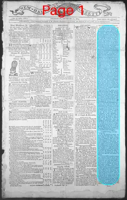 Page thumbnail for The New Hampshire Gazette