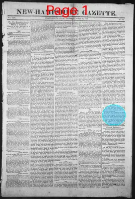 Page thumbnail for The New Hampshire Gazette