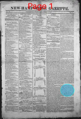 Page thumbnail for The New Hampshire Gazette