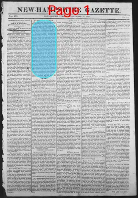 Page thumbnail for The New Hampshire Gazette