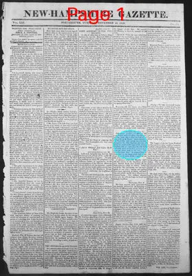 Page thumbnail for The New Hampshire Gazette
