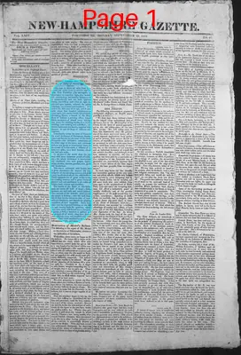 Page thumbnail for The New Hampshire Gazette