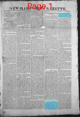 Page thumbnail for The New Hampshire Gazette