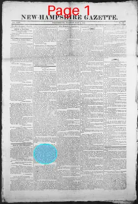 Page thumbnail for The New Hampshire Gazette