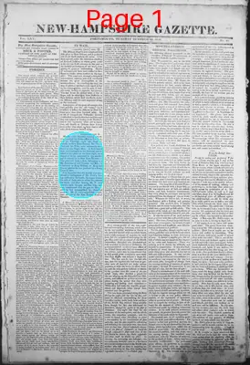 Page thumbnail for The New Hampshire Gazette