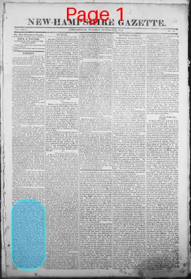 Page thumbnail for The New Hampshire Gazette