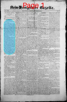 Page thumbnail for The New Hampshire Gazette
