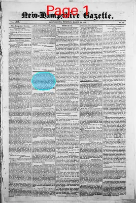 Page thumbnail for The New Hampshire Gazette