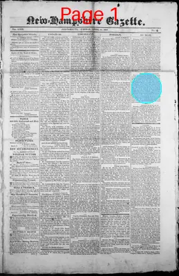 Page thumbnail for The New Hampshire Gazette
