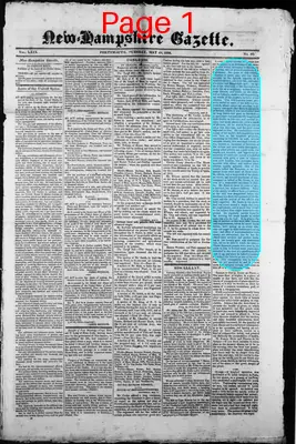 Page thumbnail for The New Hampshire Gazette