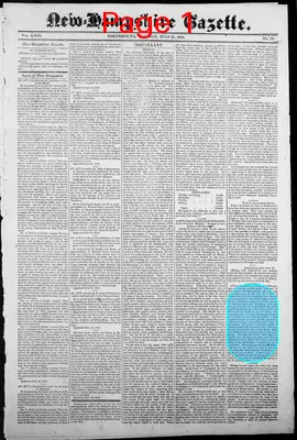 Page thumbnail for The New Hampshire Gazette